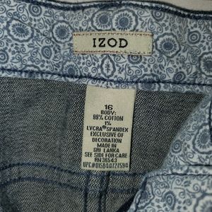 80s 80's Patterned Skirt By Izod